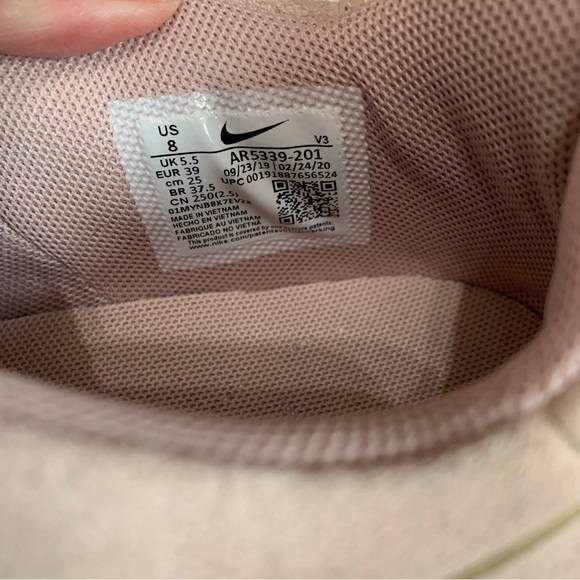 Nike Air Force 1 AF1 Women's Shoes Sz 8 Sage Pink Sneakers Athletic AR5339-201 - Picture 11 of 12